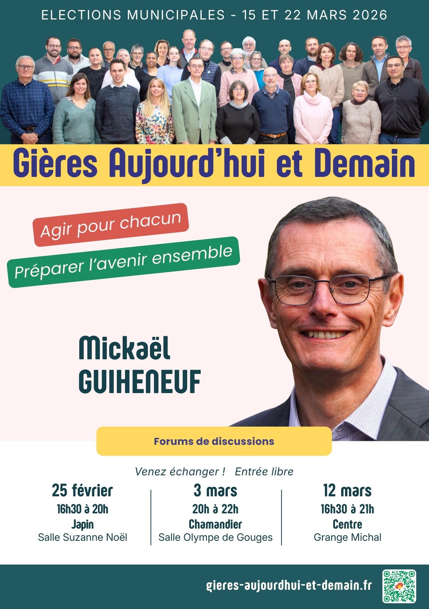 Vignette-tract Accès à notre tract projet et liste Gières Aujourd'hui et Demain